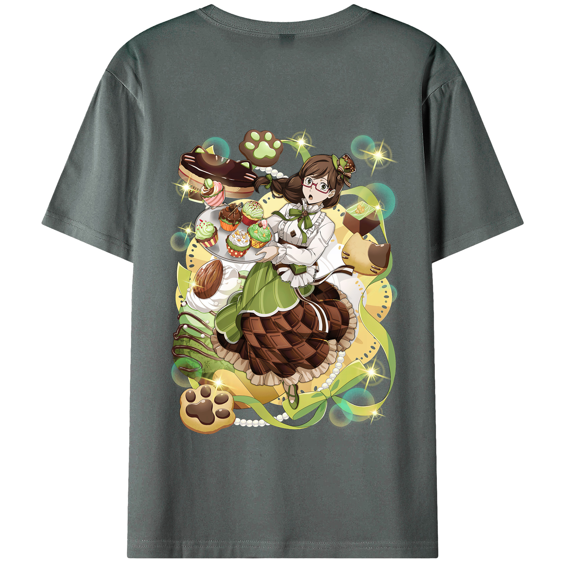 （画像用） 文豪ストレイドッグス Bungo Stray Dogs 綿100％半袖Tシャツ（背面プリント）